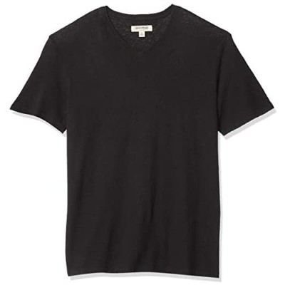  Brand - Goodthreads Men's Linen Cotton V-Neck T-Shirt