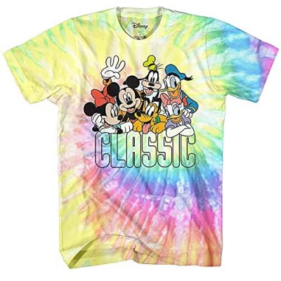 Disney Mens Mickey Mouse Shirt - Classic Mickey Mouse Tee Shirt - Mickey Graphic T-Shirt