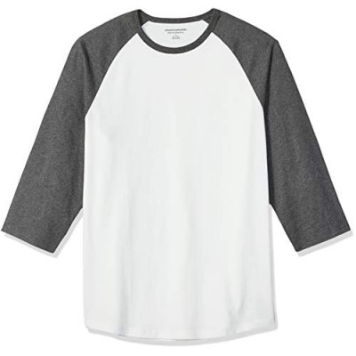  Essentials Men's Regular-fit 3/4 Sleeve Baseball T-Shirt