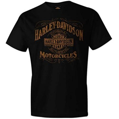 Harley-Davidson Military - Men's Black Short-Sleeve Graphic T-Shirt - Kandahar Air Base | Stressed Label