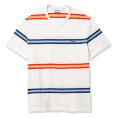 Lacoste Men's Short Sleeve Ombre Striped Regular Fit T-Shirt