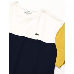 Lacoste Men's Short Sleeve Regular Fit Colorblock Jersey T-Shirt