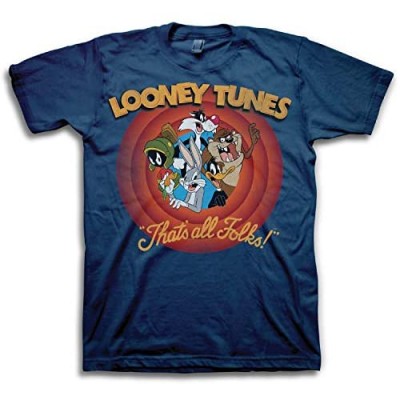 Looney Tunes Men's T-Shirt (X-Large  That's All Folks)