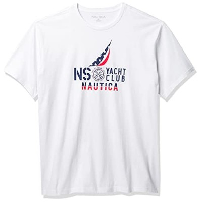 Nautica Men's Big & Tall Flag Graphic T-Shirt