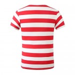SSLR Men's T-Shirts Crewneck Stripe Tee Shirts Short Sleeve T Shirt for Men