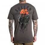 Sullen Men's Rose Premium Short Sleeve T Shirt Charcoal