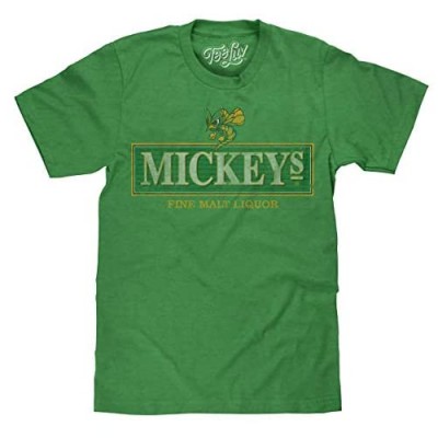 Tee Luv Mickey's Fine Malt Liquor T-Shirt - Mickeys Hornet Logo Shirt