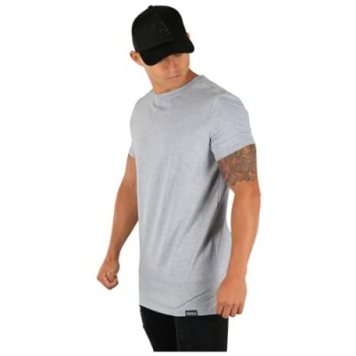 YoungLA Mens Minimalist Fitted T-Shirts | Long Drop Cut Tee | Workout Gym 411