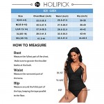 Holipick Women Halter Tankini Two Piece Swimsuit Sexy V Neck Braid Macrame Ruched Tummy Control Bathing Suits with Shorts