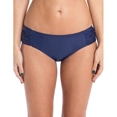 Ocean Blues Women's Swim Standard Ruched Bikini Bottom