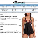 Women's 2 Piece Halter Tankini Swimsuits with Bikini Short Flounce Bathing Suit