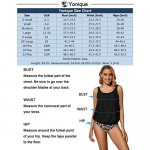 Yonique Blouson Tankini Swimsuits for Women Loose Fit Floral Printed Modest Two Piece Bathing Suits