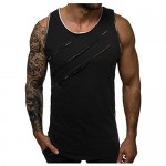 Bravetoshop Men's Fitness Tank Tops Fashion Sport Comfortable Leisure Sleeveless Shirt Tanks Lightweight Vest for Men