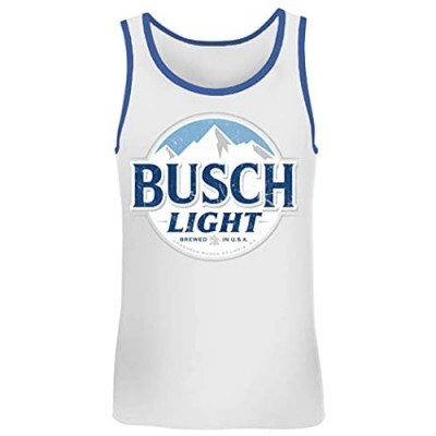 Brew City Beer Gear Busch Light Blue Trim Tank Top
