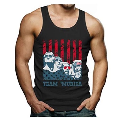 Donald Trump Tank Murica 4th of July Patriotic American Party USA Singlet