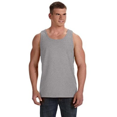 Fruit of the Loom Adult 5 oz HD Cotton Tank - ATHLETIC HEATHER - 2XL - (Style # 39TKR - Original Label)