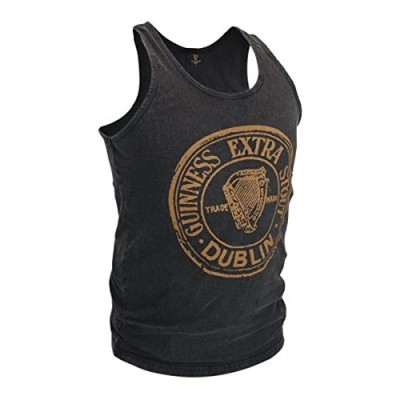 Guinness Black Washed Extra Stout Tank Top- Sizes Small -XXXL