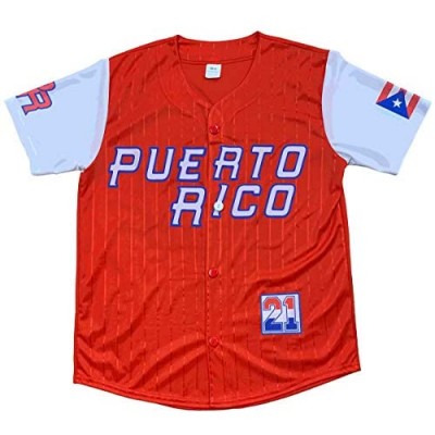 Jersey Baseball Puerto Rico Red
