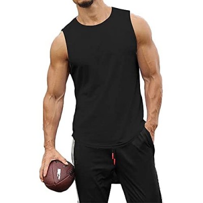 Juybenmu Tank Tops for Men Sport Muscle Quick Drying Waistcoat Tee Shirt