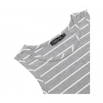 Lars Amadeus Men's Striped Vest Round Neck Color Block Sleeveless Basic Tank Top with Pocket