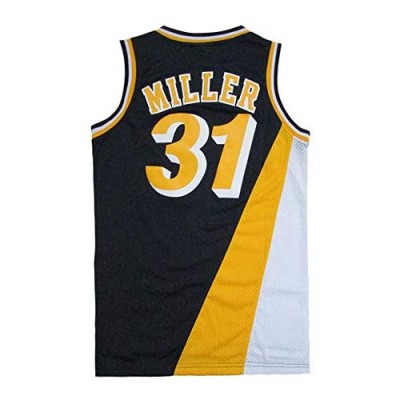 Men's Miller Shirts Jerseys 31 Basketball Adult Sports Athletics Retro Reggie Blue