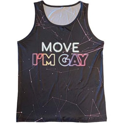Move  I'm Gay Tank Top with Dry-Fit  Stretchy Material