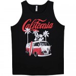 ShirtBANC California Dreaming Beach Van and Surfboard Tank Top Shirt