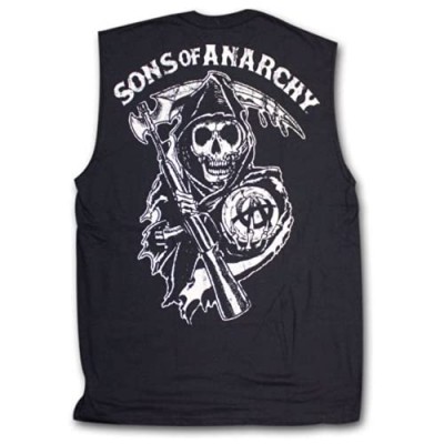 Sons of Anarchy Reaper Muscle Tank Top Samcro Shield Adult Shirt