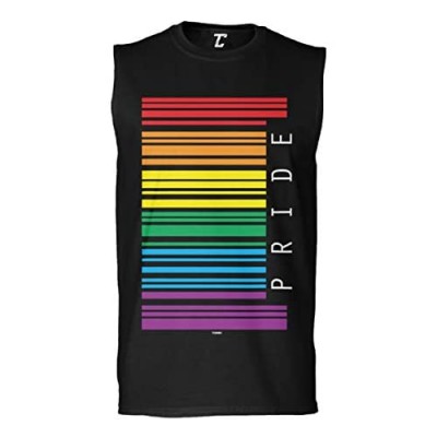 Tcombo Gay Pride Barcode - LGBTQ Support Parade Men's Sleeveless Shirt
