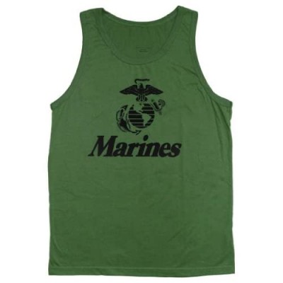 US Marines USMC green mens tank top muscle shirt