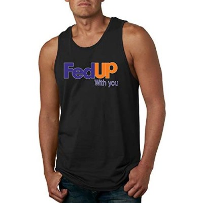 Wild Bobby FedUp Logo with You Shipping Company Parody | Mens Humor Graphic Tank Top