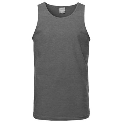 Youstar Men's Basic Solid Sleeveless Round Neck Muscle Tank Top