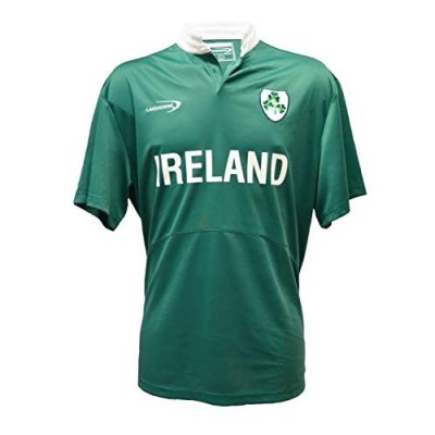 Lansdowne Green Ireland Shamrock Performance Short Sleeve Rugby Shirt