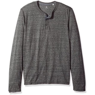 AG Adriano Goldschmied Men's Clyde Long Sleeve Heathered Henley