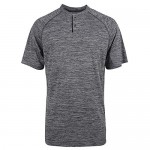 LeeHanTon Mens Athletic Henley Shirts Quick Dry Short Sleeve Slim Fit Casual T Shirts