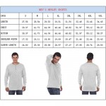 Long Sleeve Henley Shirts for Men Soft Lightweight Slim Fit Baseball Henley Shirt Big and Tall T-Shirts
