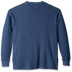 Smith's Workwear Men's Long-Tail Thermal Knit Henley Pullover with Gusset