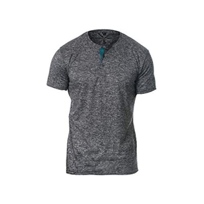 Warriors & Scholars Henley T Shirts for Men - Moisture Wicking  Dry Fit Shirts