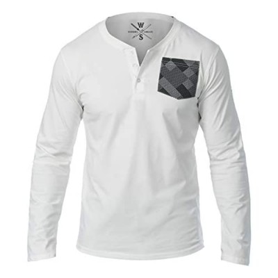 Warriors & Scholars Super Soft L/S Henley T-Shirt with Contrast Pocket