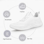 Rospick Womens Walking Shoes Slip on Sneakers Lightweight Comfortable Mesh Casual Sneakers Sports Gym Athletic Shoes