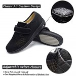 W&LESVAGO Breathable Lightweight Adjustable Diabetic Shoes Wide Width Air Cushion Walking Sneakers for Women Swollen Feet