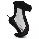 Comfortable Low Heel 1.5 Black Khaki Professional Latin Ballroom Dance Shoes Women L-030