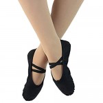 Danzcue Ballet Slipper Women's Canvas Split Sole Ballet Shoes