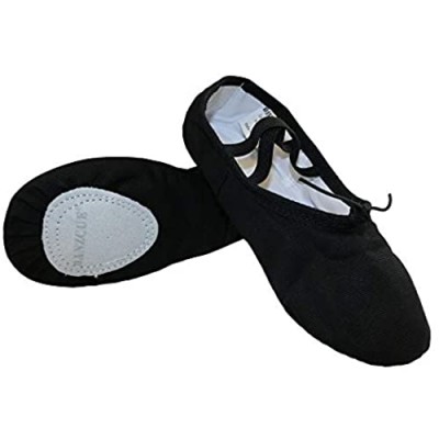 Danzcue Ballet Slipper Women's Canvas Split Sole Ballet Shoes