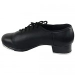 Danzcue Womens Lace Up Tap Shoes