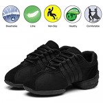 DKZSYIM Men and Women's Boost Dance Sneaker/Modern Jazz Ballroom Performance Dance-Sneakers Sports Shoes Model N-T01