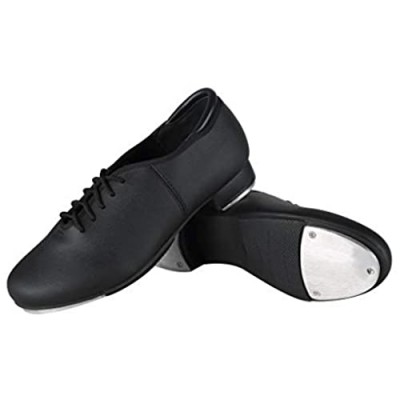 Dynadans Manmade Leather Slip On Tap Shoe Dance Shoes for Women and Men's Dance Shoes