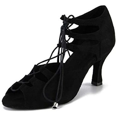 LOVELY BEAUTY Lady's Ballroom Dance Shoes for Chacha Latin Salsa Rumba Practice