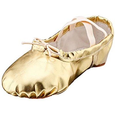 MSMAX Ballet Shoes Dance Slipper Yoga Flat for Women Men Girls Boys