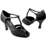 Very Fine Dance Shoes 2707 (Competition Grade) 3 Heel Color BlackSatin